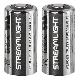Streamlight CR123A 3V Lithium Batteries (2 Pack)