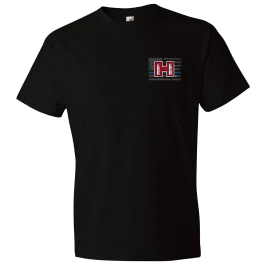 Hornady Men's Thin Blue Line POW T-Shirt, Size Medium (Black)