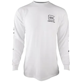 Glock Perfection Men's Long Sleeve T-Shirt, Size Large (White)