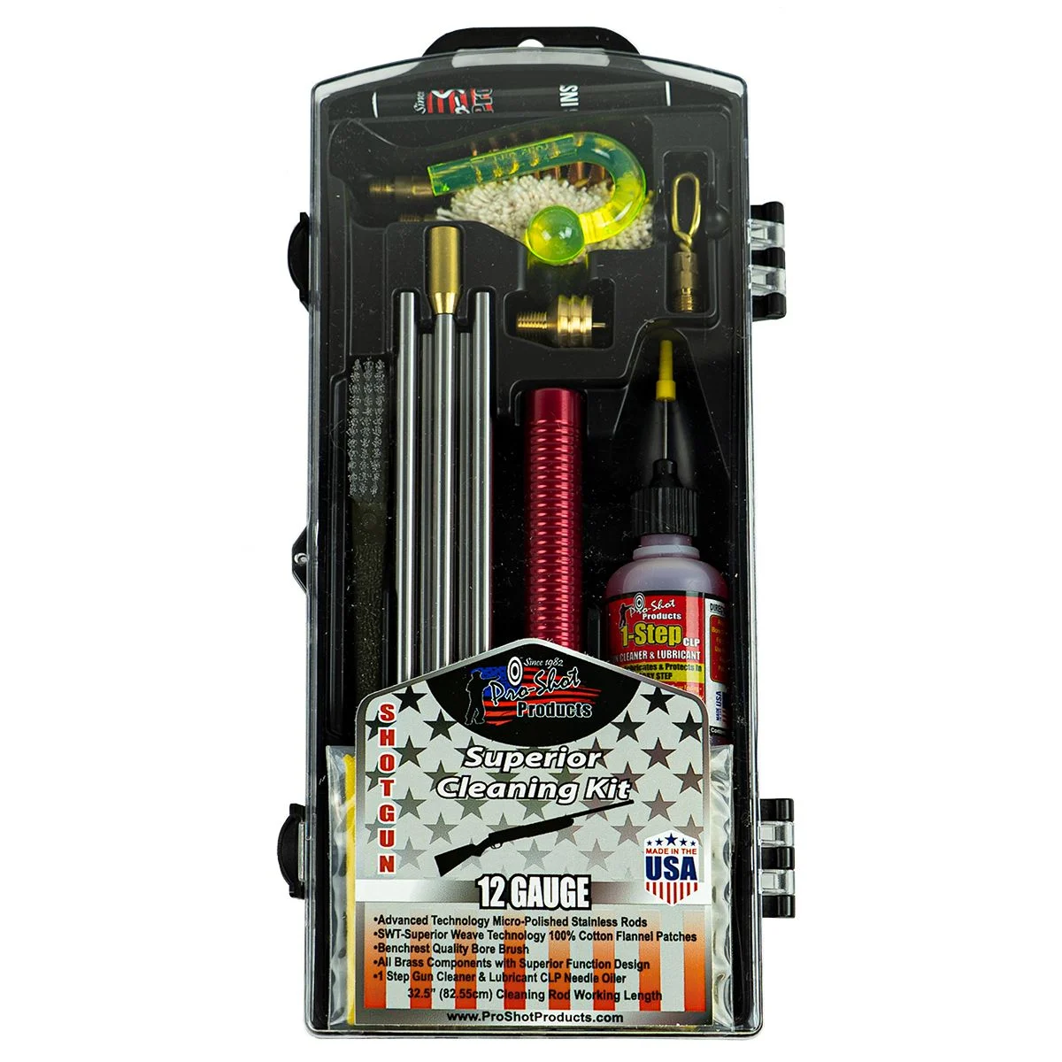 Pro-Shot Products, Classic Box Kit, Cleaning Kit, 12 Gauge Shotgun - PROS12KIT