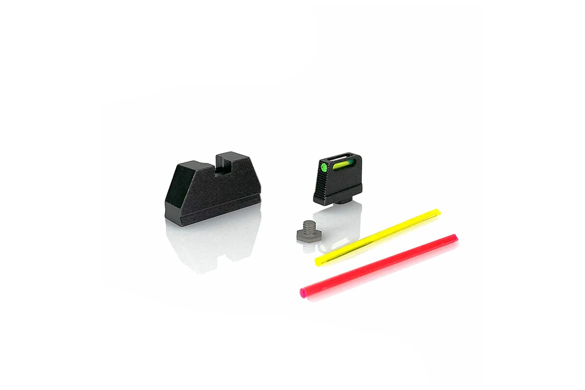 SCT Manufacturing Suppressor Height Fiber Optic Sight Set for Glock - 02-2000-02-02