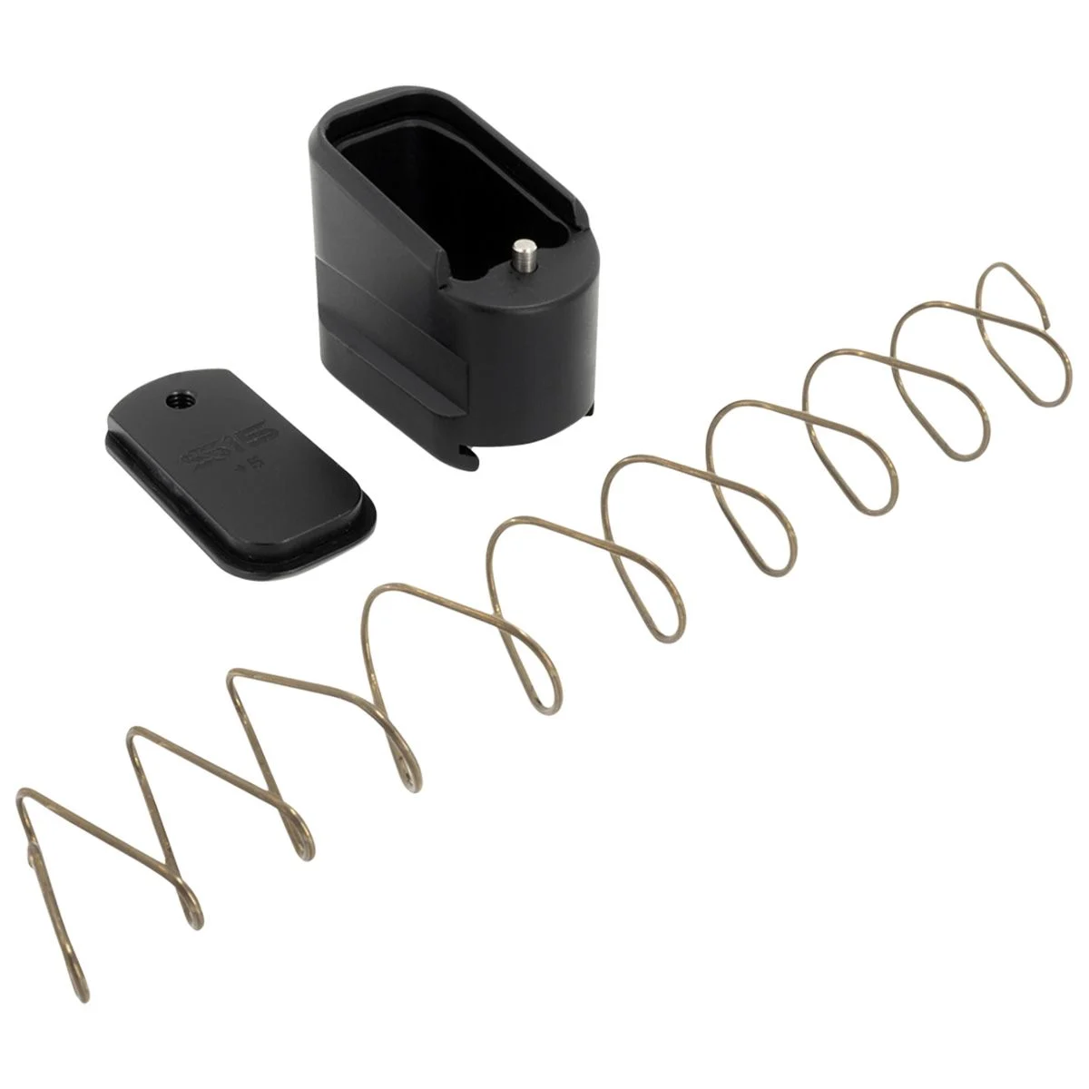 Shield Arms SAS15ME5BLK Magazine Extension 5rd Compatible w/ Shield Arms S15 Magazine, Black Anodized Aluminum - 151795