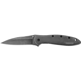 Kershaw Leek Blackwash 3 Blade Slim EDC Pocket Knife