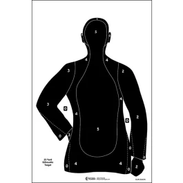Action Target Black Silhouette Targets (100 Pack)