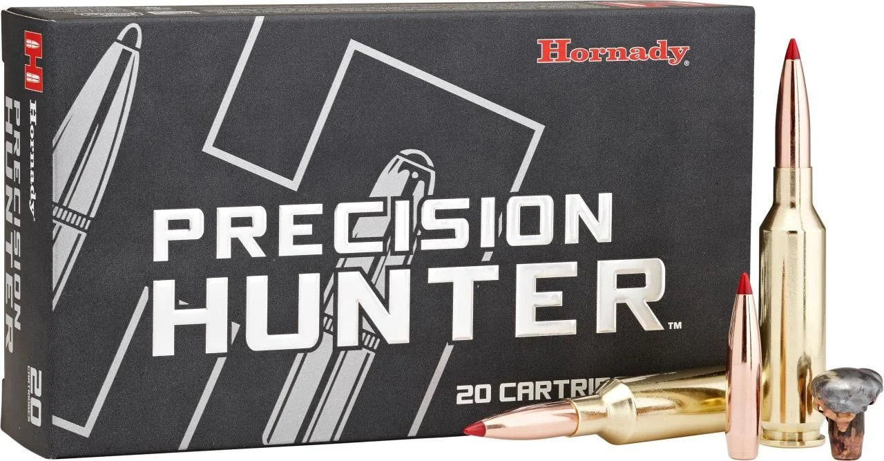 Hornady 85586 Precision Hunter Hunting 280 Ackley Improved 162 gr Extremely Low Drag-eXpanding (ELD-X) Rifle Ammo - 20 Rounds - 50487