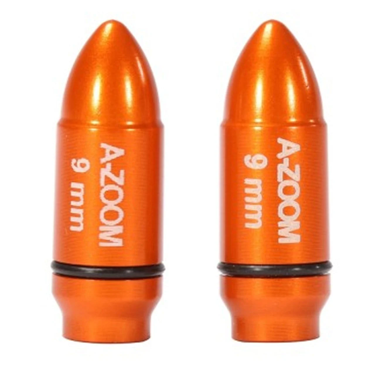 A-Zoom Strikercaps 9mm Snap Caps - Orange - 2 Pack - AZ17102