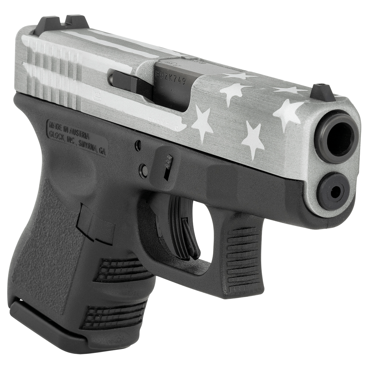 Glock G26 Gen3 3.43" 9mm Luger 10Rd Compact Semi-Auto Pistol - Black - PI2650204BWFS