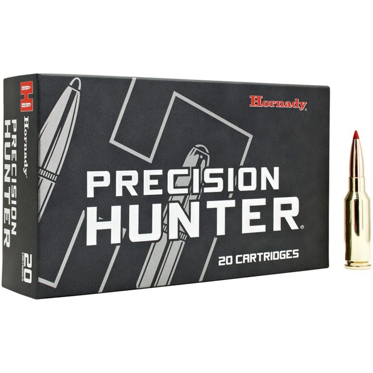Hornady Precision Hunter 7MM PRC 175 Grain Extremely Low Drag-eXpanding Projectile Rifle Ammo - 20 Rounds - 80712