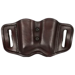 1791 Gunleather Signature Brown Leather Double Mag Holder