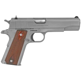 Colt 1911 Government 38 Super 5 9+1 Stainless Steel Rosewood