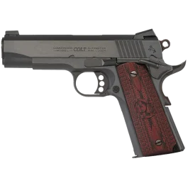 Colt Commander 38 Super 4.25 9+1 Blued Steel Black Cherry G10