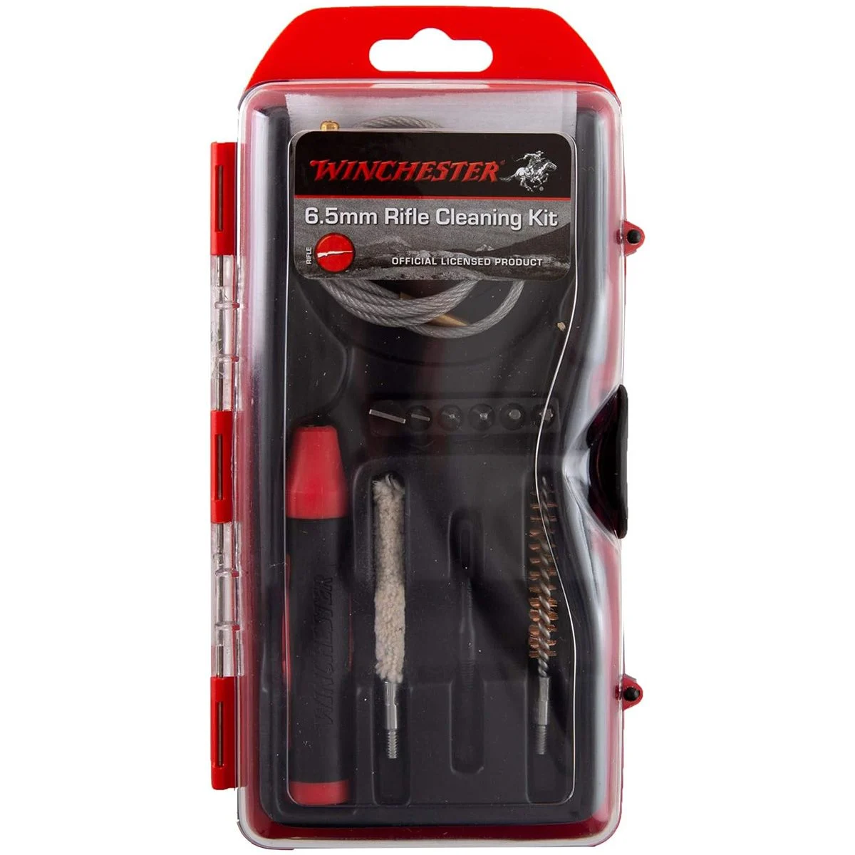 Winchester 12Pc Cleaning Kit - Red, 6.5mm - DACWIN65LR