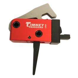 Timney Triggers AR PCC Two-Stage Straight Black/Red Trigger