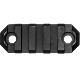 GrovTec US Inc 2.2 Inch 5 Slot Black Anodized Picatinny Rail