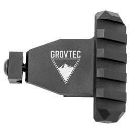 GrovTec US Inc Picatinny Rail 45 Angled Black Aluminum