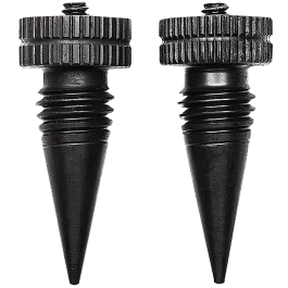 AccuTac Aluminum Black BiPod Feet Compact Spikes Kit