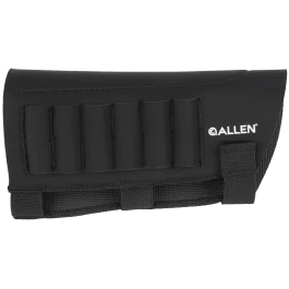 Allen Neoprene Buttstock Shell Holder Black Velcro Mount