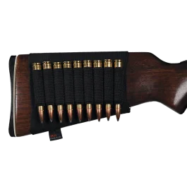 GrovTec US Elastic Rifle Buttstock Cartridge Holder Black