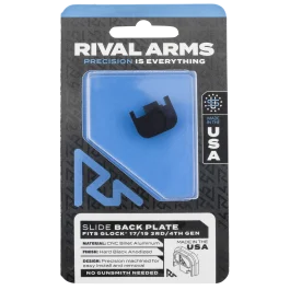 Rival Arms Aluminum Slide Cover Plate for Glock Gen3/4 Black