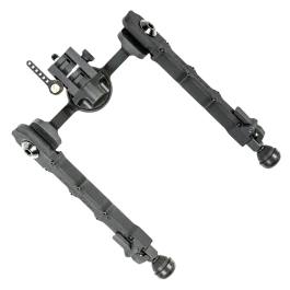 AccuTac FC5 G2 Bipod Black Aluminum with Picatinny Attachment