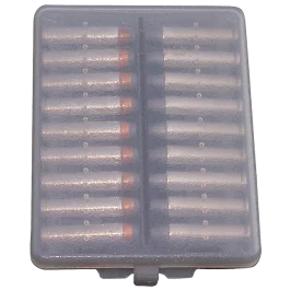 MTM Ammo-Wallet Clear Smoke 18rd Textured Polymer Case