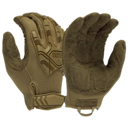 Pyramex VGTG40 Medium Brown Impact Operator Gloves Hook & Loop