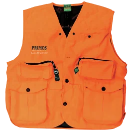 Primos GunHunters Vest 3XL Blaze Orange with Compass and LED Light