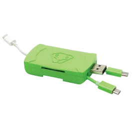 HME Green 4in1 SD Card Reader for Android iOS Devices