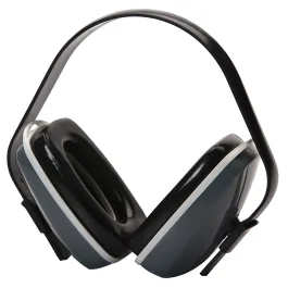Pyramex Over-the-Head Gray/Black Foam Ear Muffs 22 dB NRR