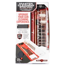Real Avid Master Cleaning Station Universal Black Red Multi-Caliber