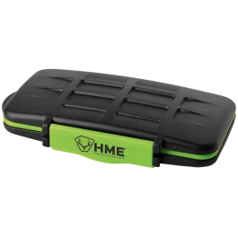 HME Black/Green Memory Card Case 24 Slot Storage