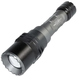 Police Security Long Throw Flashlight 700 Lumens Gray Waterproof
