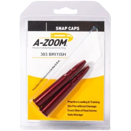 A-Zoom Aluminum 303 British Rifle Snap Caps 2-Pack