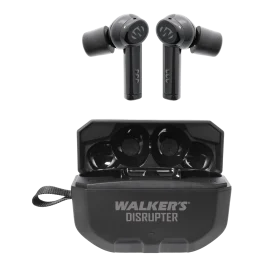 Walkers Disrupter Ear Buds Black 24dB Noise Reduction
