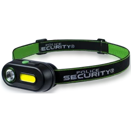 Police Security 400 Lumen Rechargeable LED Headlamp Black