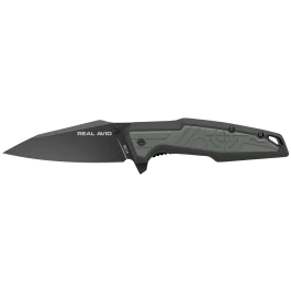 Real Avid Rav1 Nylon Handle 3.25 Black Oxide Clip Point Knife