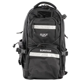 RUKX Gear ATI Survivor 600D Polyester Backpack (Black)