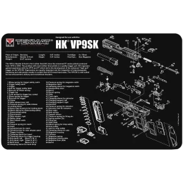 TekMat Cleaning Mat Black White Rubber