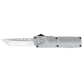 CobraTec Knives Lightweight Gray Tanto D2 Steel OTF Knife
