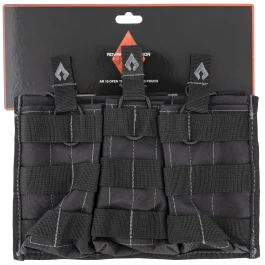 Advance Warrior Solutions Double Mag Pouch Black MOLLE