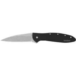 Kershaw Leek 3 Folding Knife Black Aluminum Handle 14C28N Steel