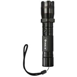 Skyline USA Diablo Tactical Flashlight with Stun Gun Black Aluminum