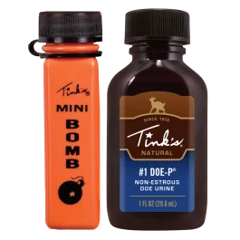 Tinks 1 oz Doe P Deer Attractant Scent with Mini Bomb Lure