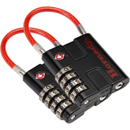 Hornady Rapid Safe TSA Lock Black Red 4-Digit Combination