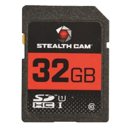 Stealth Cam 32GB SD Card Black/Red for Photos and Videos