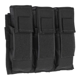 Tacshield Universal Triple Pistol Pouch Black 1000D Nylon