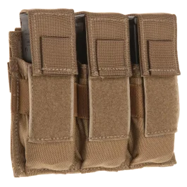 Tacshield Universal Triple Pistol Pouch Coyote 1000D Nylon