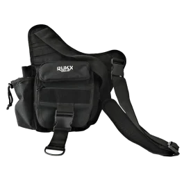 RUKX Gear Single Strap 600D Polyester Sling Bag Black