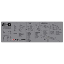 TekMat AR15 Gray Cleaning Mat 12x36 by Beck Tek LLC