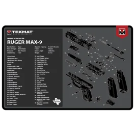 TekMat Ruger Max 9 Cleaning Mat Black Rubber